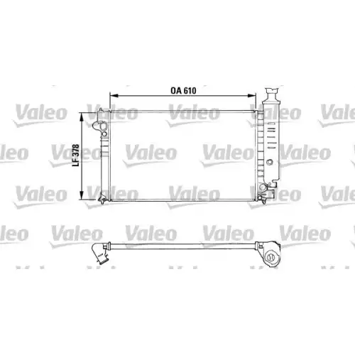 VALEO Motor Su Radyatörü Manuel Klimalı 810919