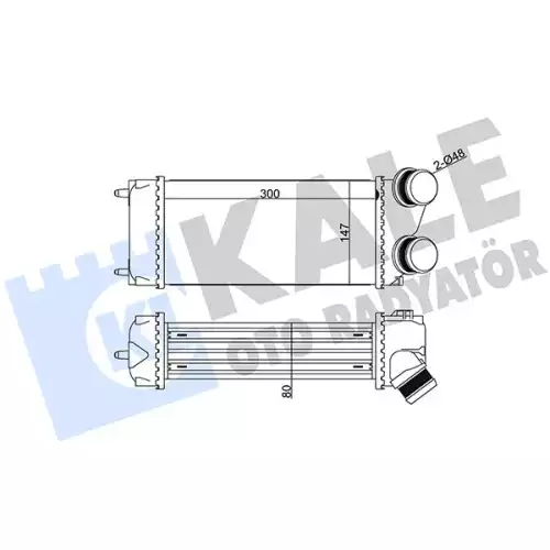 KALE Turbo Radyatörü İntercooler 344000