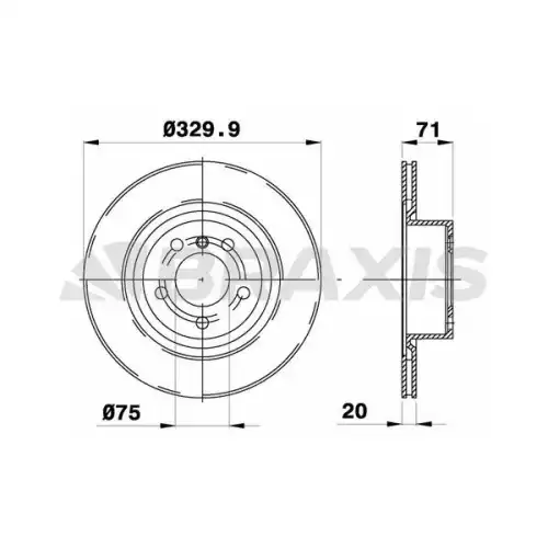 BRAXIS Arka Fren Diski AD0993