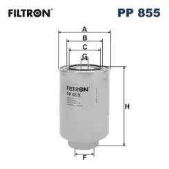 FILTRON Yakıt Filtre PP855