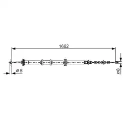 BOSCH El Fren Teli Arka Sol Dizel 1987482206