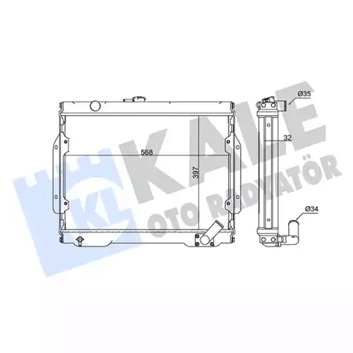 KALE Motor Su Radyatörü 345985