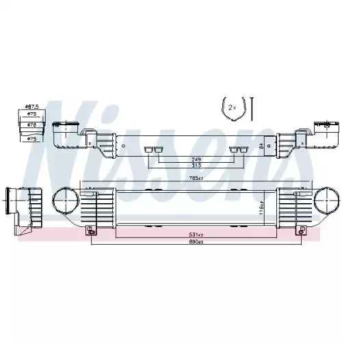 NISSENS Turbo İntercool Radyatörü 96787