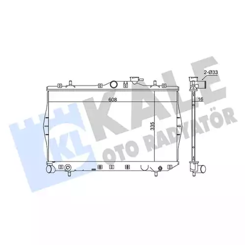 KALE Motor Su Radyatörü 1 Sıra 347780