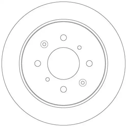 TRW Arka Fren Diski Düz DF6378