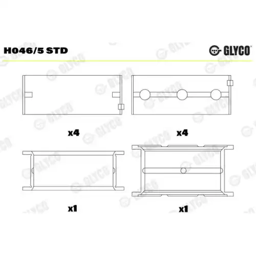 GLYCO Ana Yatak Std H046/5 STD