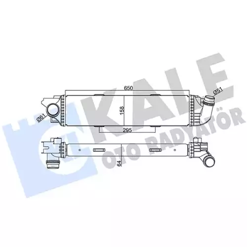 KALE Turbo Radyatörü Intercooler 352480