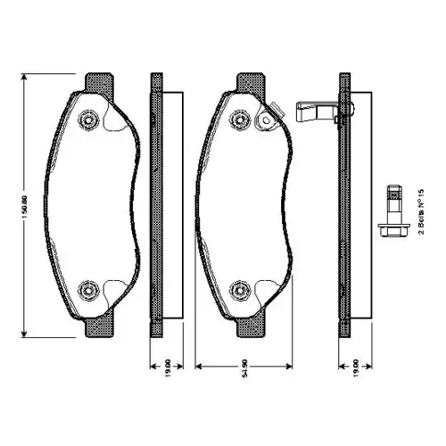 BOSCH Ön Fren Balatası 0986TB3055