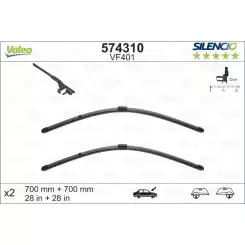 VALEO Silecek Süpürgesi Seti Vm401 X-Trem 700-700mm Flat Blade 574310