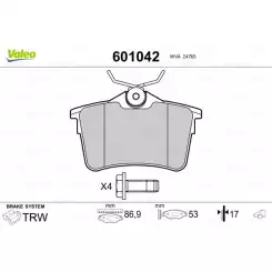 VALEO Ön Fren Balatası Tk 601042