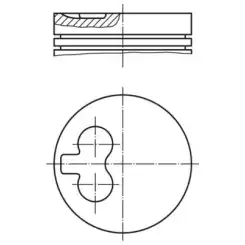 MAHLE Piston+Segman Std 83.00Mm 039 96 00