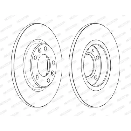 FERODO Arka Fren Diski Havalı 268Mm DDF2569C