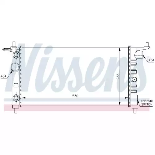 NISSENS Motor Su Radyatörü Manuel-Otomatik 63284