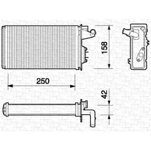 MAGNETİ MARELLİ Kalorifer Radyatörü Musluklu 350218052000