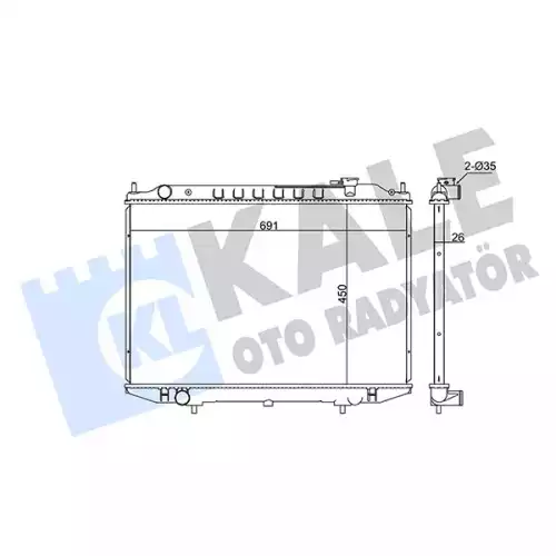 KALE Motor Su Radyatörü 362900