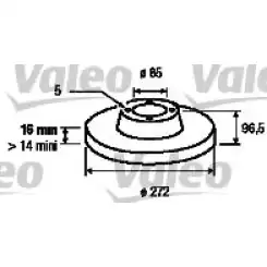 VALEO Arka Fren Diski Düz 187045