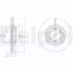 DELPHI Ön Fren Diski Havalı 277 6 BG3679