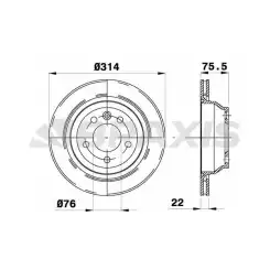 BRAXIS Arka Fren Diski AD0283