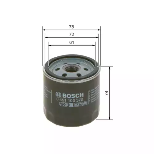 BOSCH Yağ Filtre 0451103370