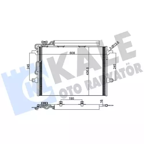 KALE Klima Radyatörü Kondanser 381600