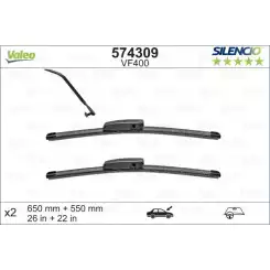 VALEO Silecek Süpürgesi Seti X Trem 650 550mm Flat Blade 574309