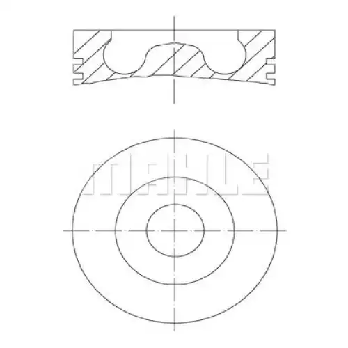 MAHLE Piston+Segman 039PI00113000