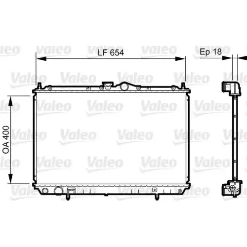 VALEO Motor Su Radyatörü 735497