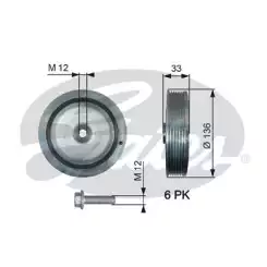 GATES Krank Kasnağı TVD1008A