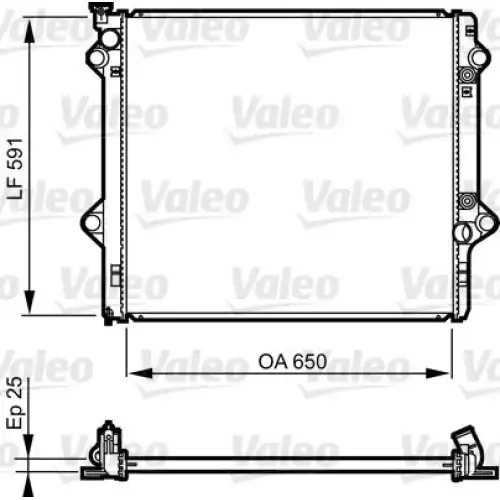 VALEO Motor Su Radyatörü 735568