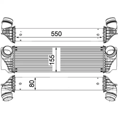 MAHLE Turbo İntercool radyatörü CI183000P