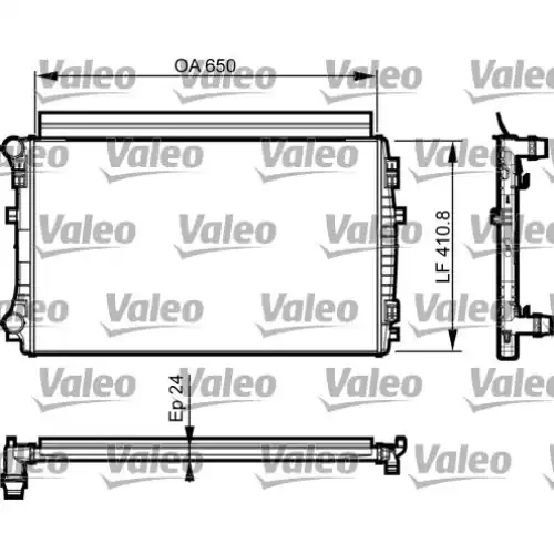 VALEO Motor Su Radyatörü 735558