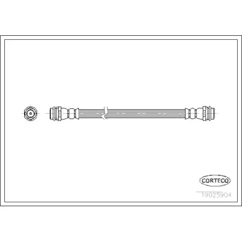 CORTECO Fren Hortumu Arka 140mm 19025904