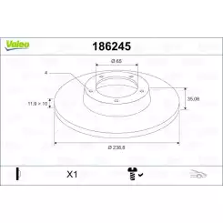 VALEO Ön Fren Diski Takım 186245