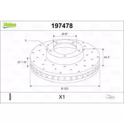 VALEO Ön Fren Diski Takım 197478