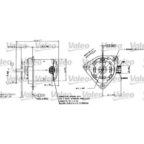 VALEO Radyatör Fan Motoru 698084