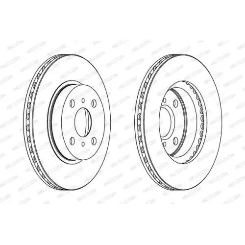 FERODO Ön Fren Diski Havalı (255 4) DDF794