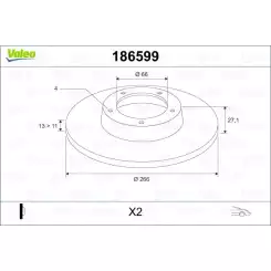 VALEO Fren Diski Ön Takım 186599