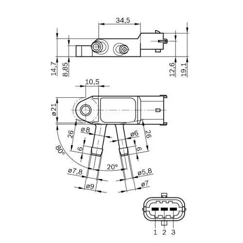 BOSCH Manifold Basınç Sensörü 0281002772