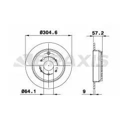 BRAXIS Arka Fren Diski Düz Takım AE0272