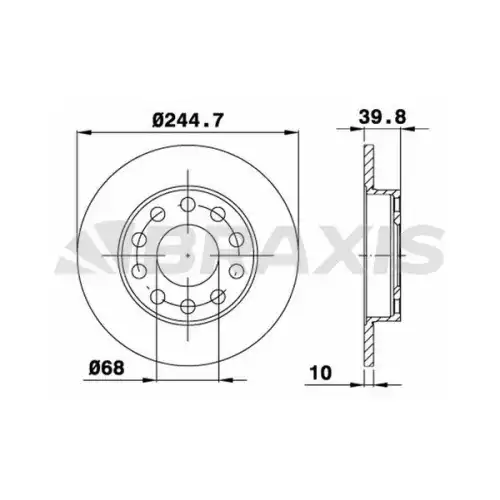 BRAXIS Arka Fren Diski AE0167