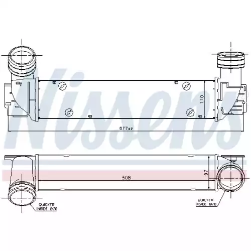 NISSENS Turbo İntercool Radyatörü 96551