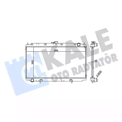 KALE Motor Su Radyatörü Brzg 363100