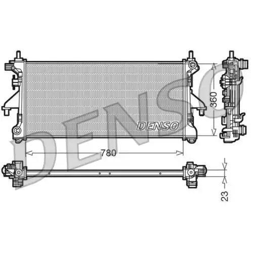 DENSO Motor Su Radyatörü DRM21100