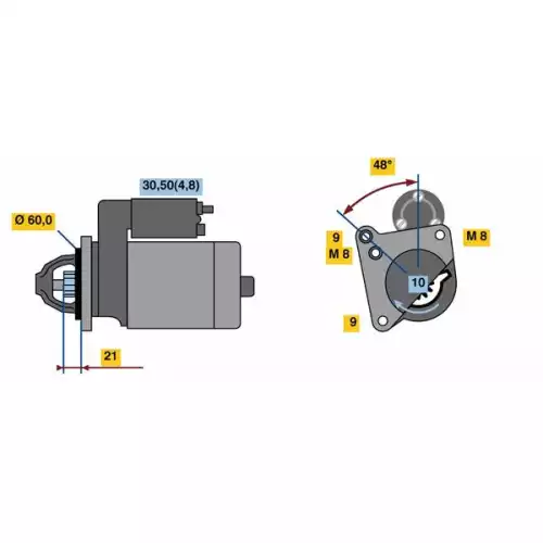 BOSCH Marş Motoru 0001107110