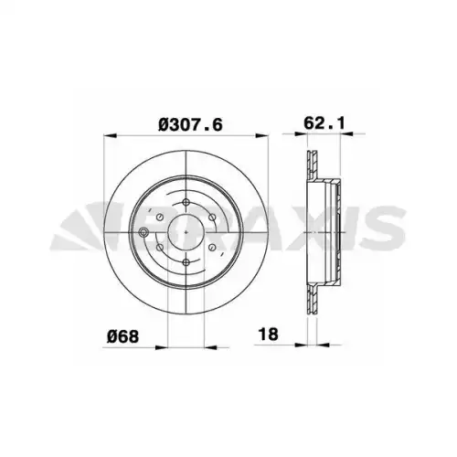 BRAXIS Arka Fren Diski AE0592