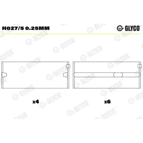 GLYCO Ana Yatak( 8) 0.25 Mm H027/5 0.25Mm