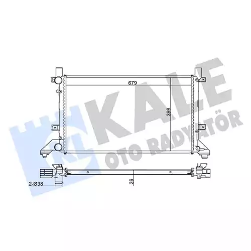 KALE Motor Su Radyatörü 345875