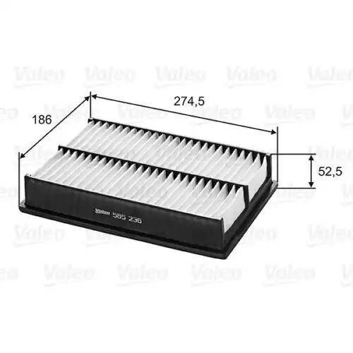 VALEO Hava Filtre 585236