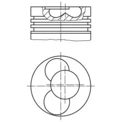 MAHLE Motor Pistonu 79.50mm 1-2 Silindir 0305400