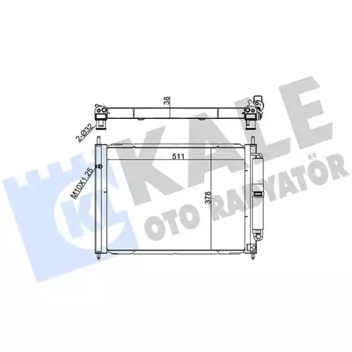 KALE Su Radyatörü+Klima Radyatörü Tüplü 342580